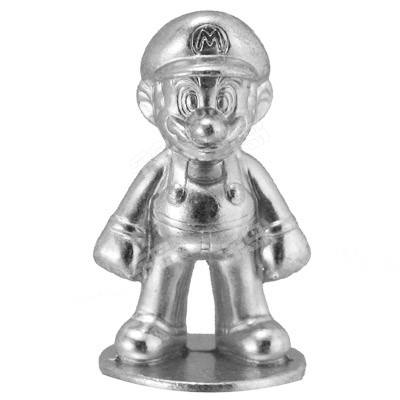 New Super Mario Brothers Wii Metal Mascot 玛丽奥 Silver Ver.