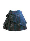 Pleated Skirt with Apron