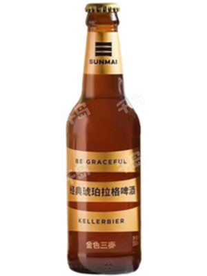 金色三麦经典琥珀拉格啤酒