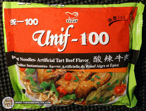 Unif-100 Instant Noodles Artificial Tart Beef Flavor