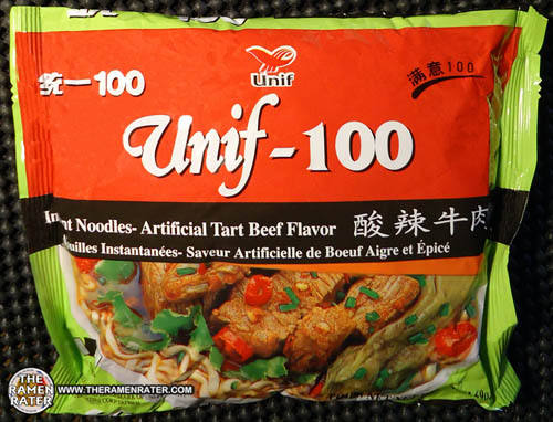 Unif-100 Instant Noodles Artificial Tart Beef Flavor