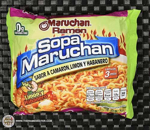 Sopa Maruchan Sabor a Camaron, Limon y Habanero