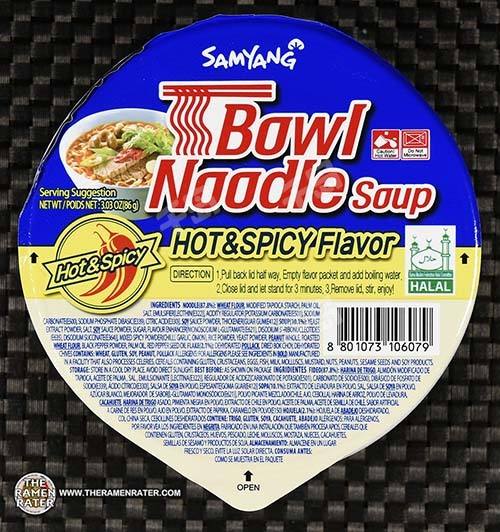 Bowl Noodle Soup Hot & Spicy Flavor