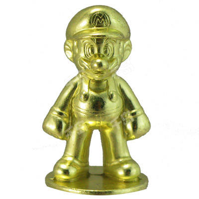 New Super Mario Brothers Wii Metal Mascot 玛丽奥 Golden Ver.