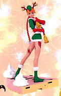 Capcom Character Christmas Santa Girl Figure 嘉米·怀特 