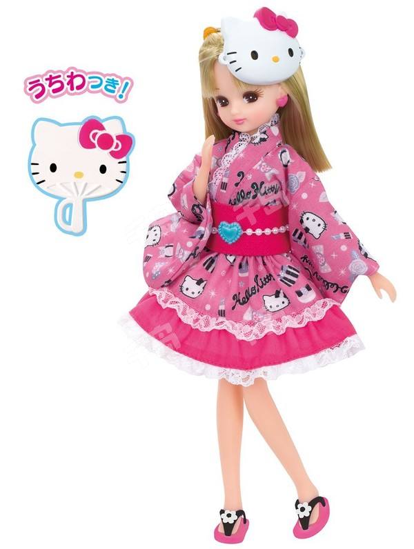 リカちゃん Hello Kitty Daisuki Yukata One-Piece