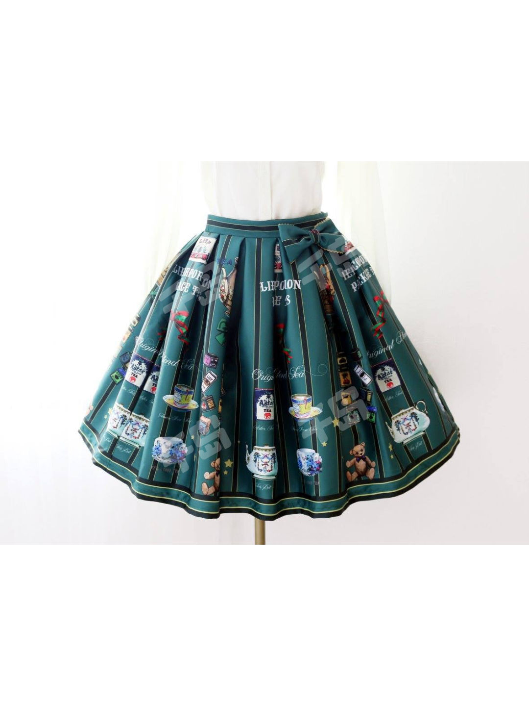  Teddy Tea Set Regimental Series Back Shirring Skirt 