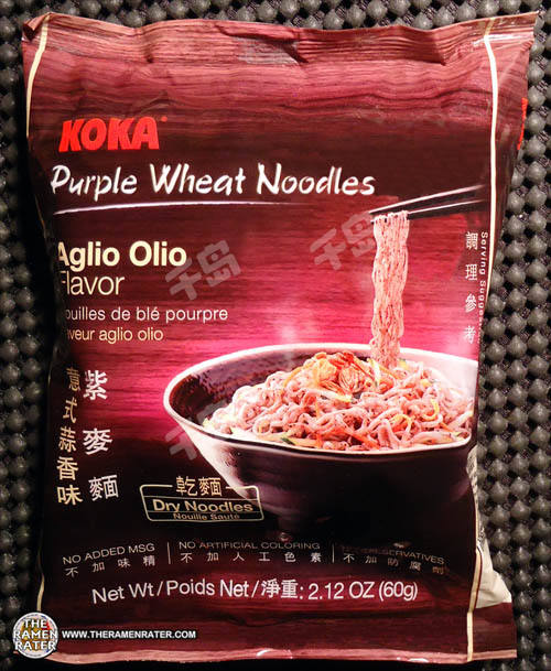 Purple Wheat Noodles Aglio Olio