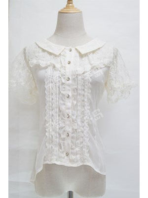  Axes Femme ~ Organdy Tulle Blouse 