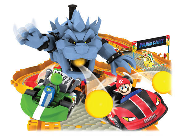 K'NEX Mario Kart Building Set 大魔王库巴 基拉 玛丽奥 耀西 Mario and Yoshi vs Stone Bowser