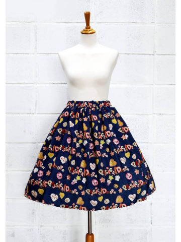 Lief x Physical Drop Nostalgic Biscuit Midi Skirt (60cm)