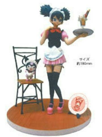 Kuromi × Maid Cafe Collaboration Maid in Black 可罗米 クルミ·ヌイ Pinafore Costume