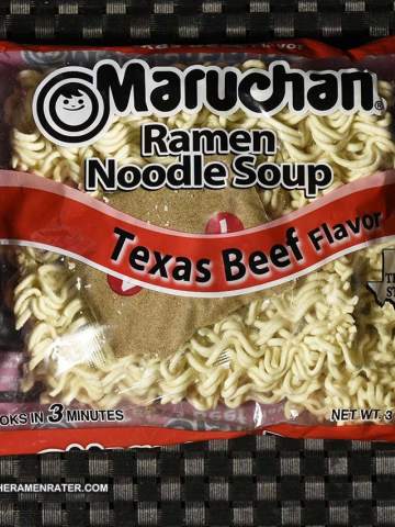 Ramen Noodle Soup Texas Beef Flavor