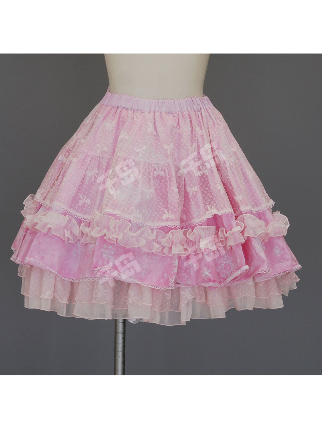  FRILL Pink Volume Skirt 