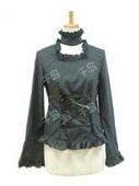 Standing Collar Frill Blouse