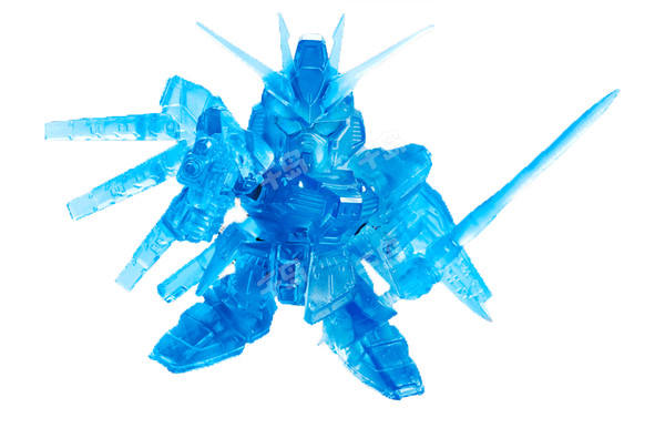 Mobile Suit Gundam Gashapon Senshi Forte RX-93-ν2 Hi-v高达 Event Limited Blue Clear Ver.