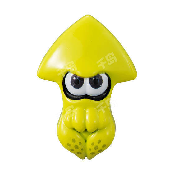 Splatoon 2 Squid Curling Mascot 墨灵 Neon Yellow