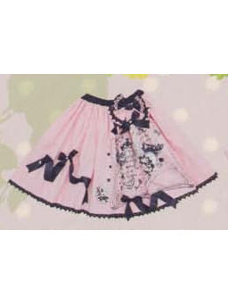 Black Cat Alice Clock Turn Skirt