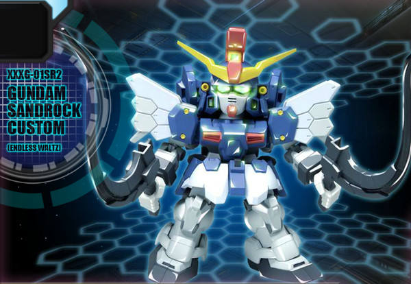 SD Gundam Action Figure XXXG-01SRC 沙漠高达改