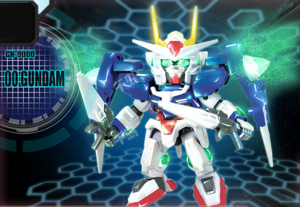 SD Gundam Action Figure GN-0000 00高达