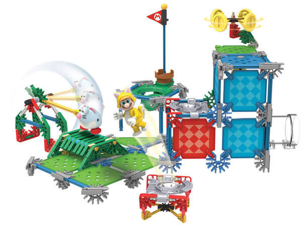 K'NEX Super Mario Building Set 玛丽奥 跳跳鼠 Cat Mario