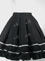 Cotton Satin Pintuck Chemical Lace Skirt