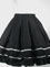 Cotton Satin Pintuck Chemical Lace Skirt