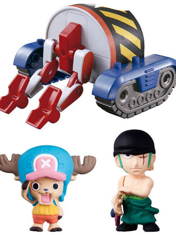 腕龙坦克5号 罗罗诺亚·索隆 托尼托尼·乔巴 Franky Shogun Playset