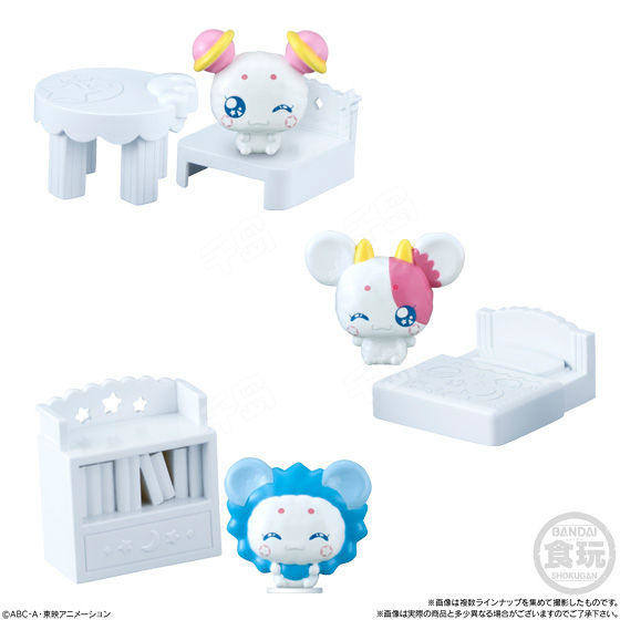 Star ☆ Twinkle Precure Precute Town Precute Fuwa Leo Ver. and Bookshelf