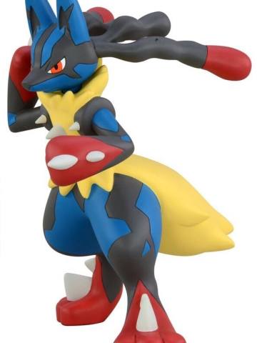 Mega Shinka Figure Pokémon Mega Ring System Sound Figure 路卡利欧 Mega Lucario