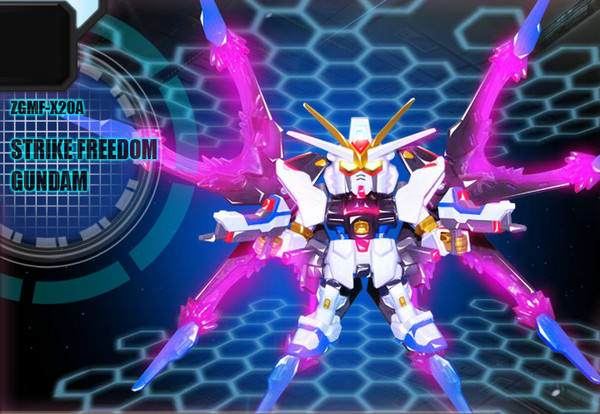 SD Gundam Action Figure ZGMF-X20A 强袭自由高达