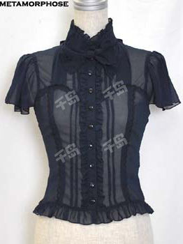  Bustier Style Pieced Blouse (Solid Color) 