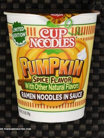 Nissin Cup Noodles Pumpkin Spice Flavor