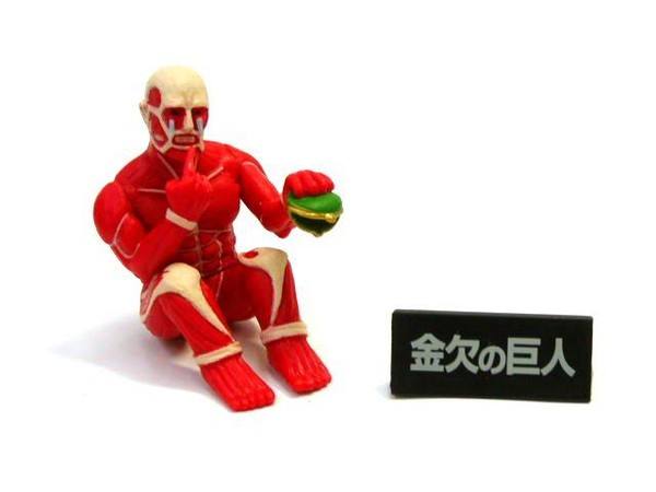 Shingeki no Kyojin Desktop Figure Sungeki no Kyojin 超大型巨人 Kinketsu no Kyojin