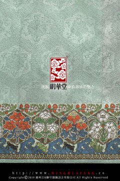 草虫四季妆花织金纱襕裙-资料图