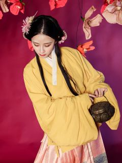 纯色双层日常琵琶袖-资料图