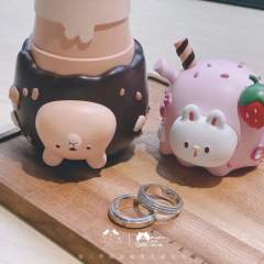 情人节限定熊兔双球甜筒-资料图