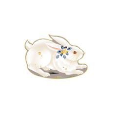 绣花兔子双面异色荷包-资料图