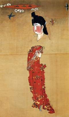 阿斯塔纳屏风红裙-资料图