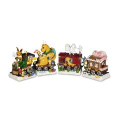 Delibird Holiday Express 伊布 铃铛响 皮丘 皮卡丘 Pikachu Engine Figure-资料图