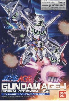 SD高达 BB战士 AGE-1T 高达AGE-1 勇将型-资料图