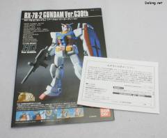 HG Ver.G30th RX-78-2 元祖高达 透明版-资料图