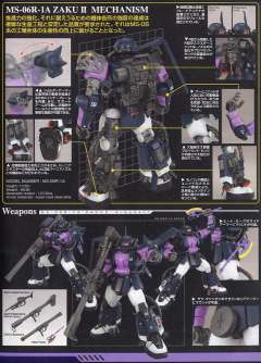 MG MS-06R-1A 高机动型扎古Ⅱ 2.0 黑色三连星 Ver.-资料图