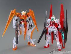 HG00 GN-007 堕天使高达 & GNR-101A GN弓兵战机 Clear Color ver.-资料图
