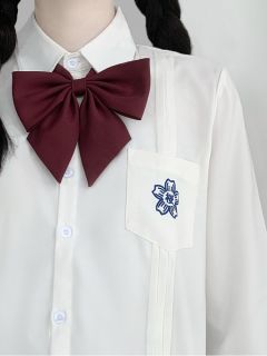 樱花刺绣 衬衫-资料图