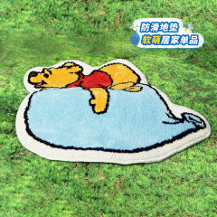 小熊维尼-蓝色气球地垫-资料图