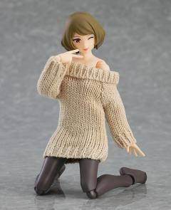 figma#574 女性素体 （千秋）与 露肩毛衣连衣裙-资料图